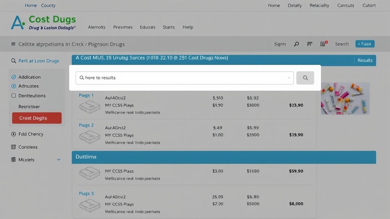 Screenshot of Cost Plus Drugs website showing transparent pricing for generic medications