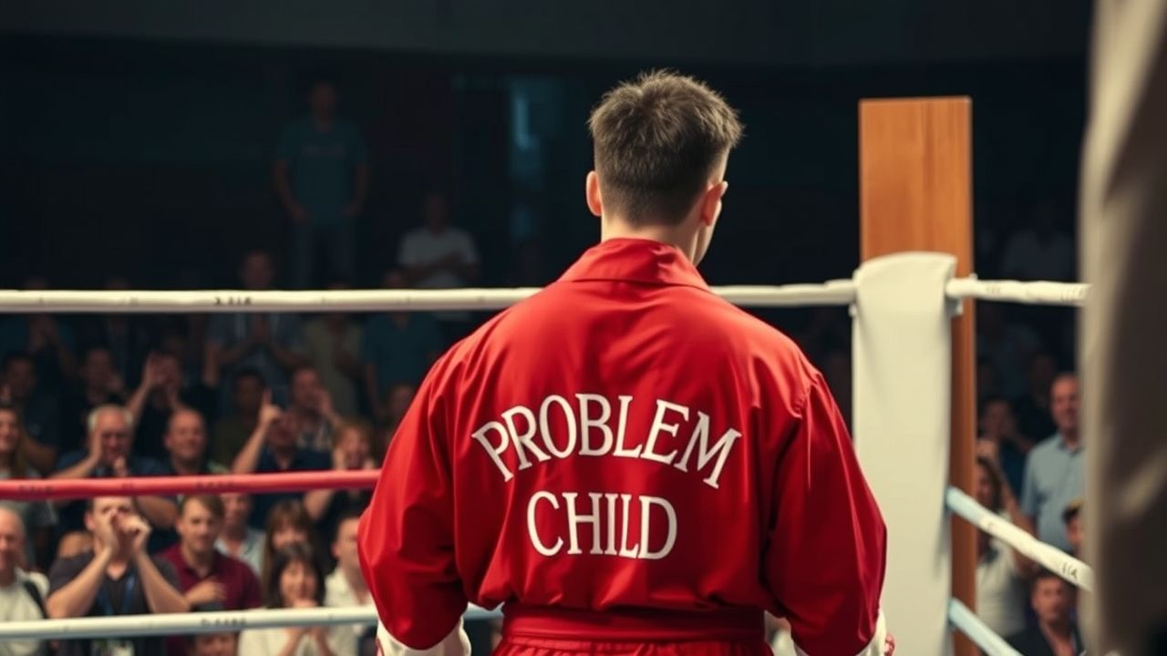 Jake Paul prepares for his boxing fight, showcasing his intense focus and athletic form before the bell rings.